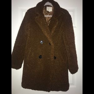 Fuzzy teddy coat